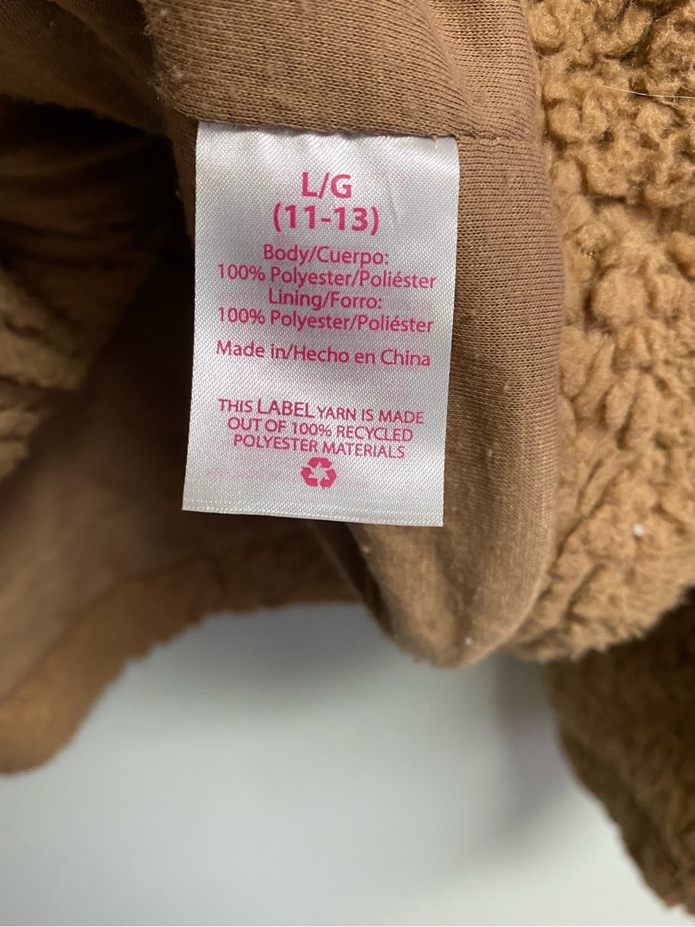 COMFY COZY TEDDY BEAR STYLE JACKET COAT - LARGE - Picture 8 of 8